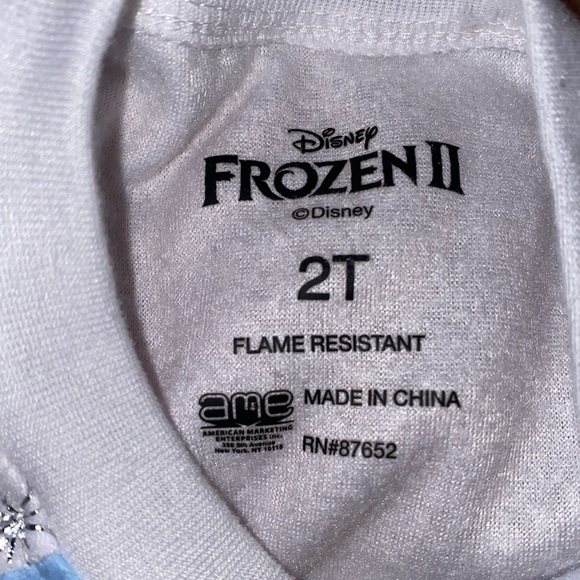 frozen footed pjs - 2t - used once - Picture 3 of 5